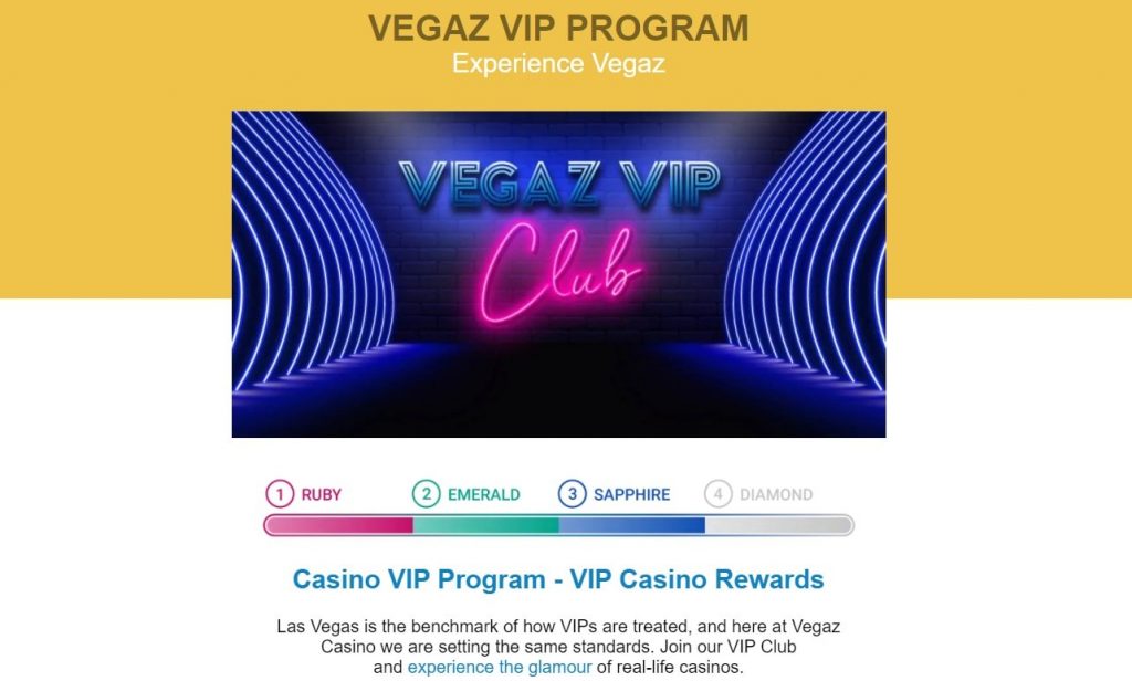 Vegaz Casino vip