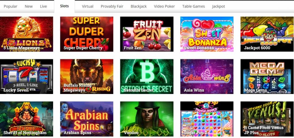 Betcoin Casino Games