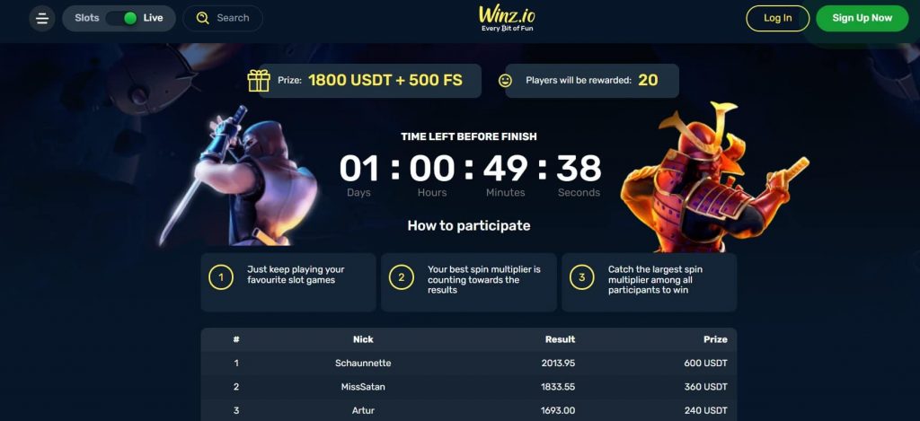 Winz Casino Tournaments