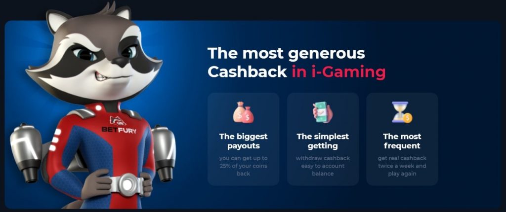 Betfury Cashback