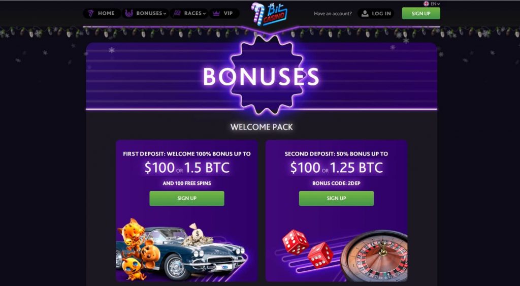 7bit Casino Bonuses