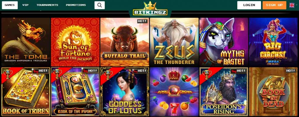 Bitkingz Casino Games